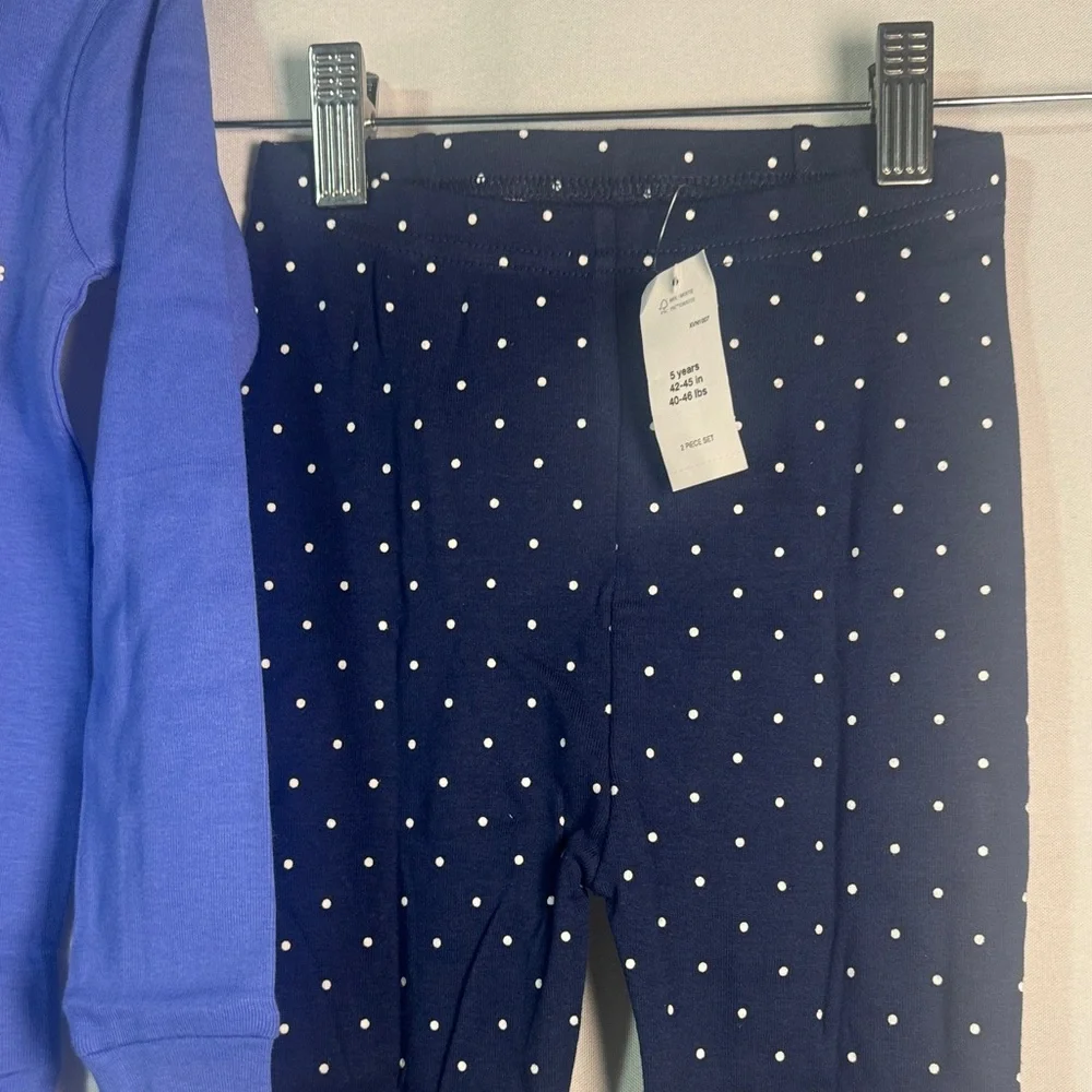 Blue Donut Graphic Pajama Set Size 5